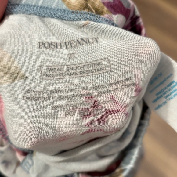 Posh Peanut Bamboo Floral Print Pants - Picture 3 of 3